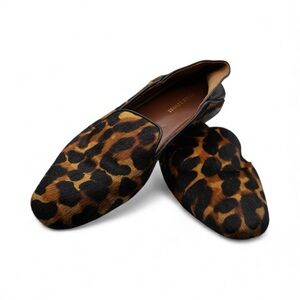 Wales Bonner Brown Leopard Print Loafers